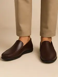 MICHEAL FERAAS Men Leather Driving Shoes