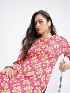 Anouk Rustic Floral Printed Straight Kurta