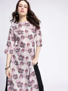 Anouk Rustic Floral Printed Kurta