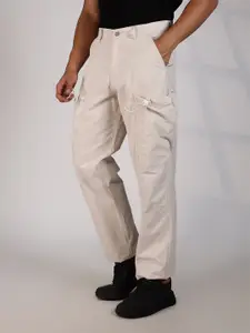 Thomas Scott Men Smart Easy Wash Cargos Trousers