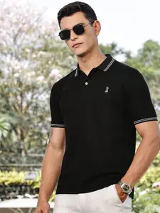 Thomas Scott Men Solid Polo Collar T-shirt