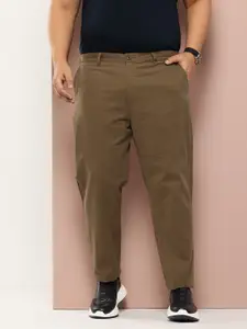 Thomas Scott Men Plus Size Straight Fit Easy Wash Chinos Trousers