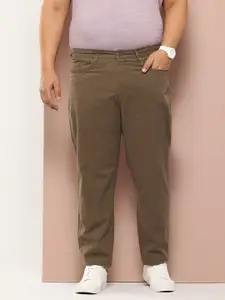Thomas Scott Men Plus Size Straight Fit Easy Wash Chinos Trousers