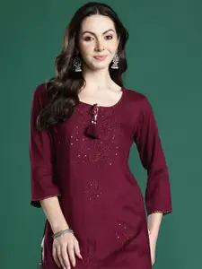 Indo Era Ethnic Motifs Embroidered Kurta