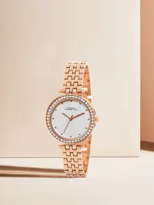 French Connection Women Dial & Stainless Steel Bracelet Style Straps Analogue Watch FCN0146SRGM