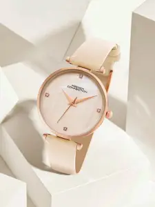 French Connection Women  Leather Straps Analogue Watch FCN0147BGL