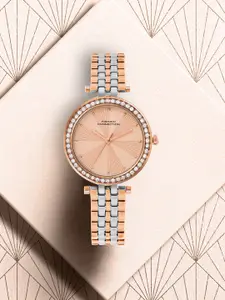 French Connection Women Round Dial & Stainless Steel Straps Analogue Watch FCN0146RTM
