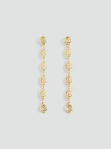 MANGO Contemporary Spiral Drop Earrings