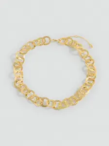 MANGO Interwoven Hoops Necklace