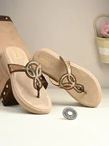Anouk Women Slip-on Ethnic - Embellished Open Toe Flats
