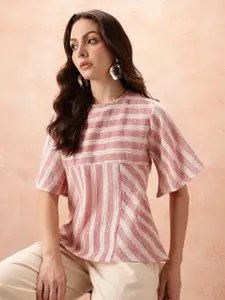 all about you Striped Bell Sleeve Top