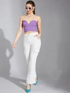 Life With Pockets Women Wide Leg High-Rise Light Fade Stretchable Jeans