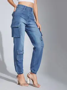 Life With Pockets Women Regular Fit High-Rise Light Fade Stretchable Jeans