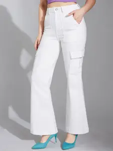 Life With Pockets Women Wide Leg High-Rise Light Fade Stretchable Jeans