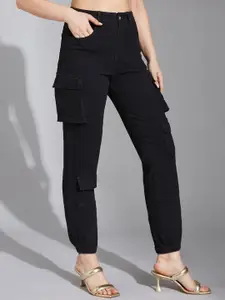 Miss Chase Women Regular Fit High-Rise Heavy Fade Stretchable Jeans