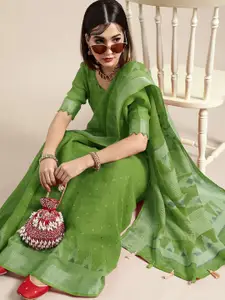 Saree mall Woven Design Zari Bagru Sarees