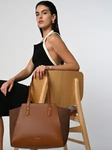 Accessorize Women Dual Tone Zippered Tote