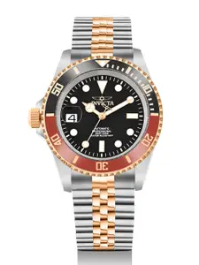 Invicta Men Dial & Stainless Steel Bracelet Style Straps Analogue Automatic Watch 43987