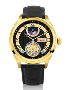 Invicta Men Objet D Art Leather Straps Analogue Automatic Watch 44010