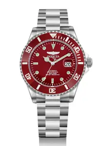 Invicta Men Dial & Stainless Steel Bracelet Style Straps Analogue Automatic Watch 35722