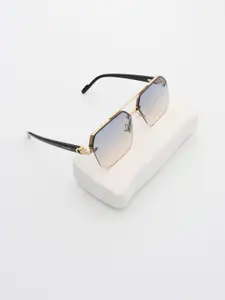 PELLE LUXUR Women Aviator Sunglasses with UV Protected Lens PL25GS143