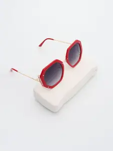 PELLE LUXUR Women Full Rim Oversized Sunglasses with UV Protected Lens PL25GS117