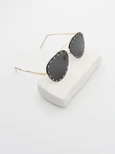 PELLE LUXUR Women Aviator Sunglasses with UV Protected Lens PL25GS137