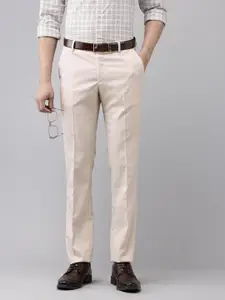 Arrow Men Textured Tailored Tapered Fit Formal Trousers