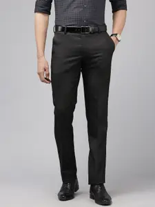 Arrow Men Checked Hudson Tailored Fit Formal Trousers