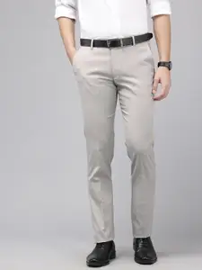 Arrow Men Checked Hudson Tailored Fit Formal Trousers