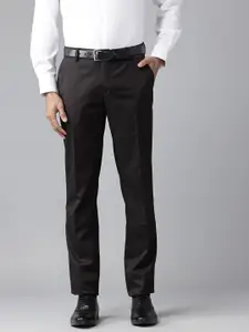 Arrow Men Striped Tapered Fit Formal Trousers