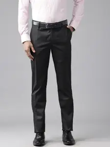 Arrow Men Striped Tapered Fit Formal Trousers
