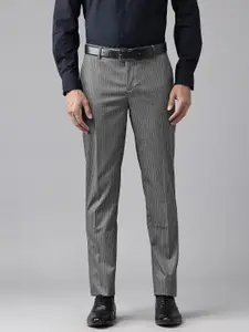Arrow Men Pinstripe Tapered Fit Formal Trousers