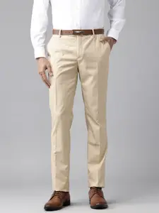 Arrow Men Pinstripe Tapered Fit Formal Trousers