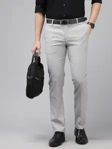 Arrow Men Checked Tailored Tapered Fit Trousers