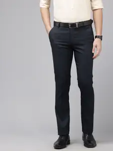 Arrow Men Checked Hudson Tailored Fit Formal Trousers