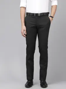 Arrow Men Hudson Tailored Fit Checked Formal Trousers