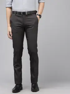 Arrow Men Checked Hudson Tailored Tapered Fit Formal Trousers