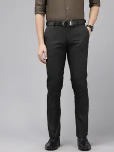 Arrow Men Striped Hudson Tailored Fit Formal Trousers