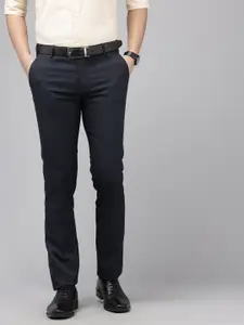 Arrow Men Checked Hudson Tailored Fit Formal Trousers