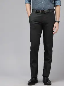 Arrow Men Checked Hudson Tailored Fit Formal Trousers