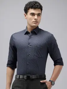 Arrow Pure Cotton Manhattan Slim Fit Floral Printed Formal Shirt