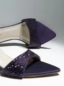 Signature Sole Embellished Party Block Sandals