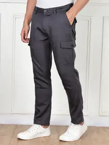 Thomas Scott Men Smart Straight Fit Cargos Trousers