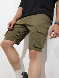 The Roadster Lifestyle Co. Men Solid Cargo Shorts