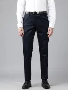 Van Heusen Men Mid-Rise Slim Fit Formal Trousers