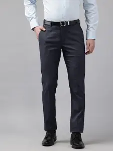 Blackberrys Men Slim Fit Low-Rise Trousers