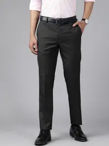 Blackberrys Men B-95 Mid-Rise Slim Fit Formal Trousers