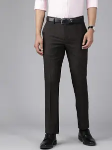 Blackberrys Men B-95 Mid-Rise Slim Fit Formal Trousers