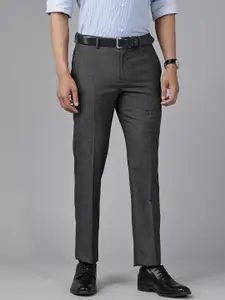 Blackberrys Men Mid-Rise Slim Fit Formal Trousers